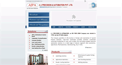 Desktop Screenshot of ajprecisionautomation.com